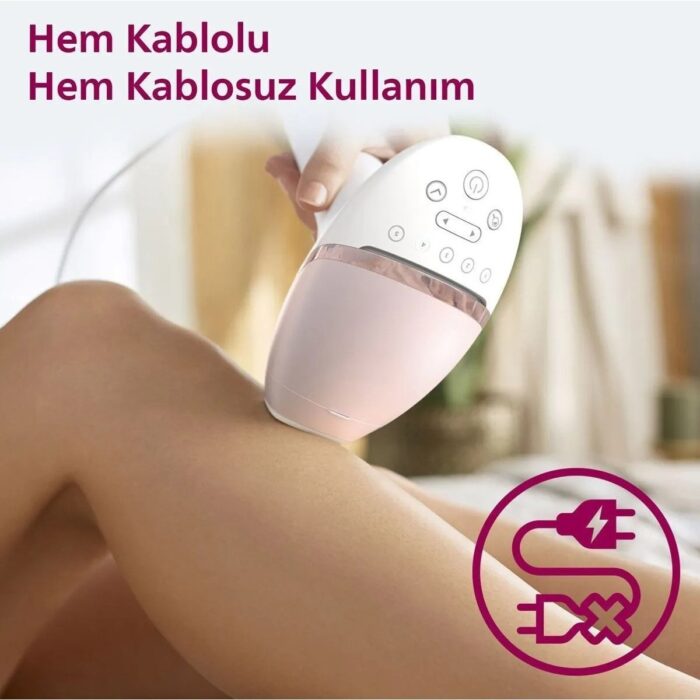 Philips Lumea Lazer Epilasyon Ipl Tüy Alma Cihazı, Çanta Hediyeli, Yüz ve Vücut ve Hassas Bölge Kullanımı, Kablolu/kablosuz + Mutfak Tartısı (Onerous) - Görsel 3