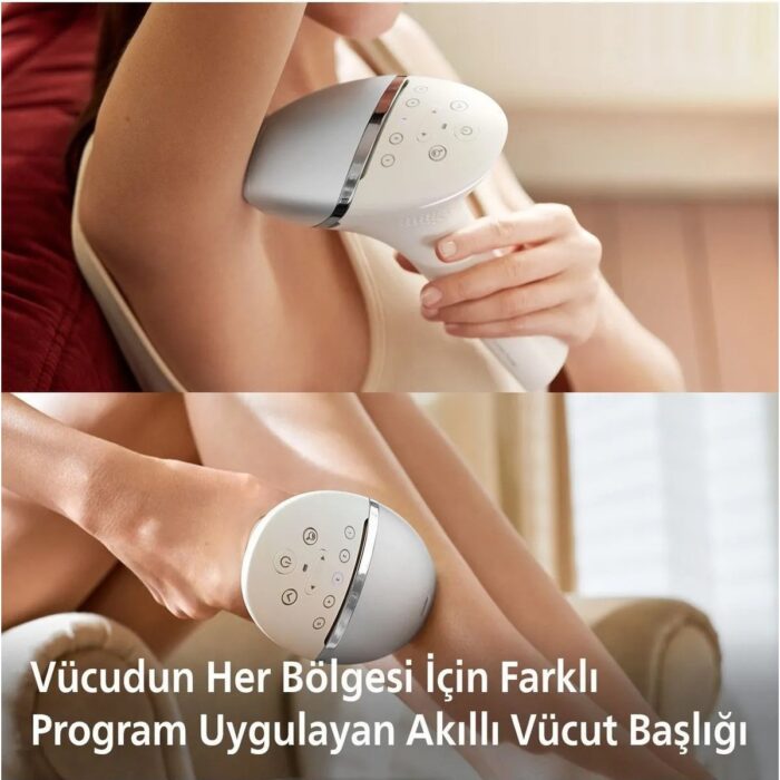Philips  lumea Lazer Epilasyon Ipl Tüy Alma Cihazı, Senseıq Teknolojili, 1 Akıllı Başlık + Tüy Alma Cihazı, Uzun Kablo ile Esnek Kullanım, Cilt Tonu Sensörlü +Mutfak Tartısı (Onerous) - Görsel 2