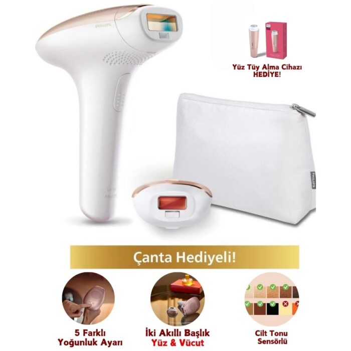 Philips  lumea Advanced Ipl Tüy Alma Cihazı, 2 Ayrı Başlıklı (Yüz & Vücut) Cilt Tonu Sensörlü Lazer Epilasyon Cihazı + Tüy Alma Cihazı + Mutfak Tartısı (Onerous) - Görsel 1