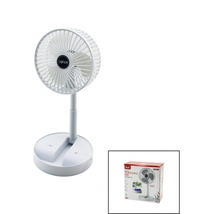 110001215969381.jpg Narnuga Masa Üstü Vantilatör USB Şarjlı Katlanır Fan=16.4cm - Uzayan AYAK=12.5-19CM 180 Derece Dönebilen Telefonluklu Bwfn-11 (4887) - Görsel 1