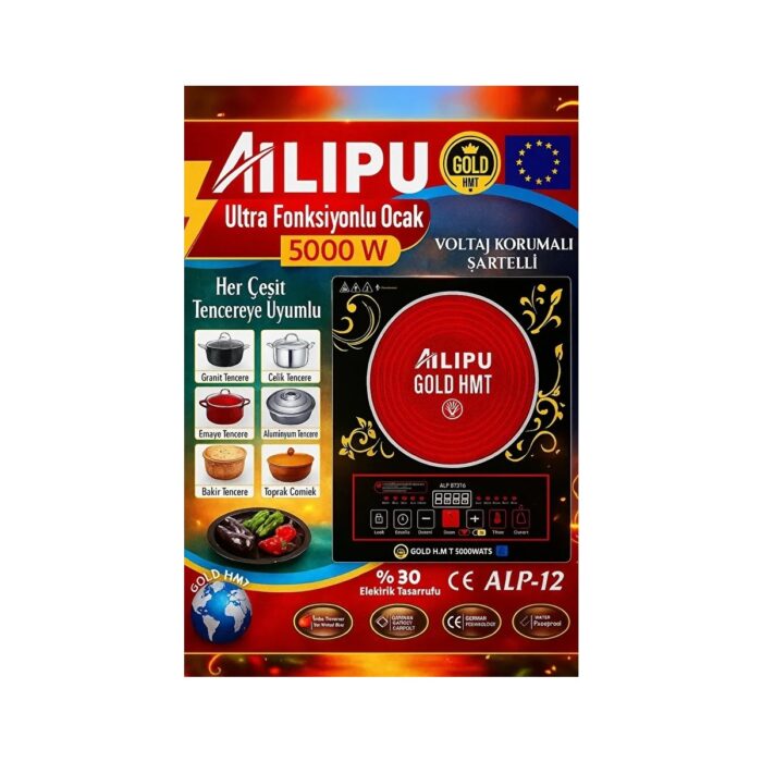 110001216122942.jpg Gunkes Alp-13 Ailipu Akıllı Lazer Ocak 5000WATT Alipu - Görsel 1