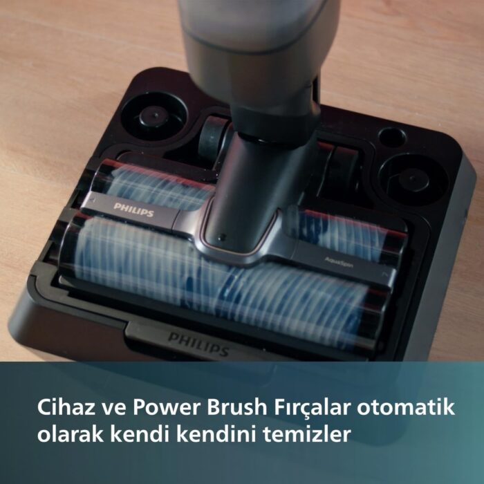 Philips Aqua Trio 9000 Serisi Islak&kuru Dikey Süpürge, Tek Süpürge 3 Işlem, Otomatik Temizlik, Kendini Temizleme Fonksiyonu + Mutfak Tartısı (Onerous) - Görsel 4