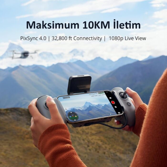 Potensic Atom 2 4K Video 8k Fotoğraf 3eksenli Gimbal 10KM  Yapay Zeka Gece Çekimi 96DK Uçuş Profesyonel Drone - Görsel 4