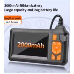 Ekranlı 3 Kameralı 10 mt Hafıza Kart Destekli Sert Kablo Yılan Endoskop Kamera 8 mm 4.3 Inc - Lisinya - Görsel 2