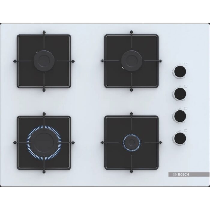 Bosch Beyaz 3 Lü Ankastre Set 375 ( HUA717BV0T - POP7C2P30O - DWK66PJ20T  ) 67CM Ocak - Buhar Destekli - Pişirme Matı ile - Görsel 3