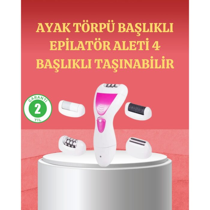 110001220674614.jpg Astraltech 4 Başlıklı Kablosuz Şarjlı Epilasyon Cihazı - Görsel 1