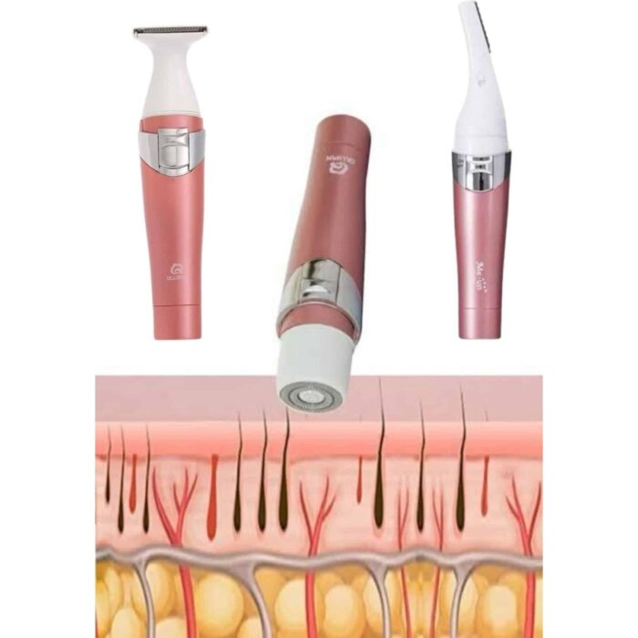 Astraltech 3 Başlıklı Kıl Tüy Temizleyici Epilasyon Aleti Tüm Cilt Tiplerine Uygun - Görsel 2