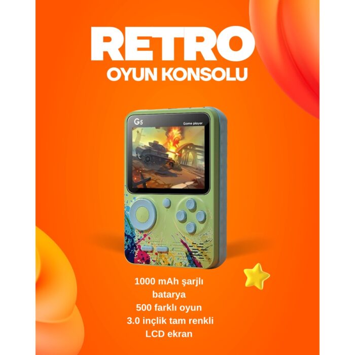 110001220684235.jpg Astraltech 500 Oyun Hafızalı G5 Game Box – Renkli LCD Ekranlı - Görsel 1