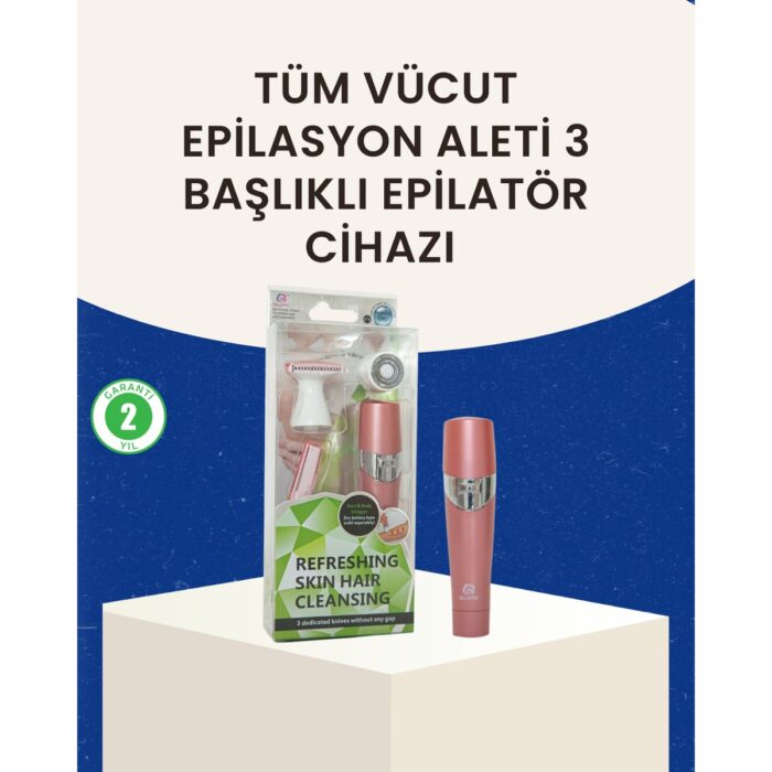 Astraltech 3 Başlıklı Kadın Yüz ve Vücut Tüy Temizleme Makinesi - Görsel 1