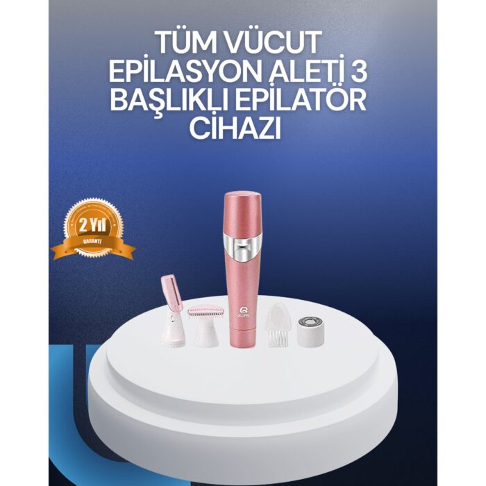 Astraltech Yüz ve Vücut Tüy Temizleme Makinesi 3 Farklı Başlıklı - Görsel 1