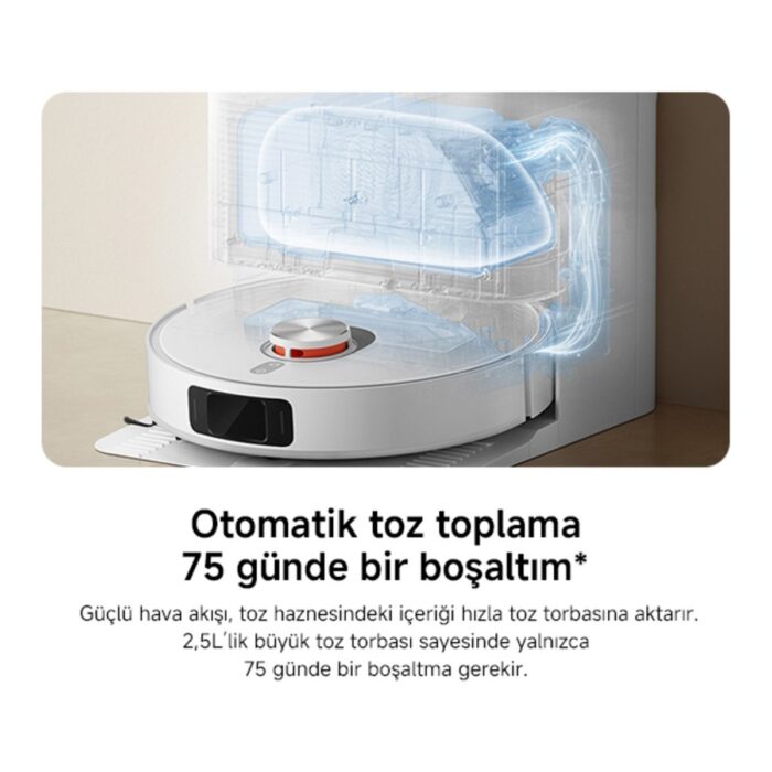 Xiaomi Yeni Seri Robot Vacuum X20 Pro Premium Akıllı Robot Süpürge + Mop 7000PA Emiş Gücü(Türkiye Garantili) - Görsel 5