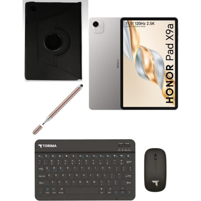 110001221037242.jpg HONOR Pad X9A 8gb 256GB Wi-Fi 11.5 Inç Gri Tablet + Kılıf + Kalem + Klavye + Mouse - Görsel 1