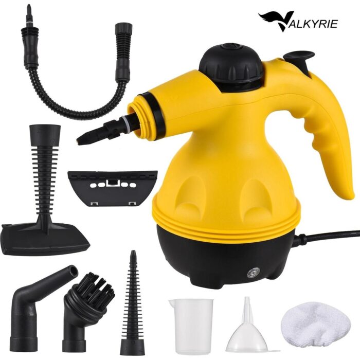110001221622555.jpg Valkyrie 2500W El Tipi Buharlı Temizleyici – 3 Bar Basınç, 360° Döner Başlık, 9 Parça Aparatlı, Çok Amaçlı Kullanım - Görsel 1