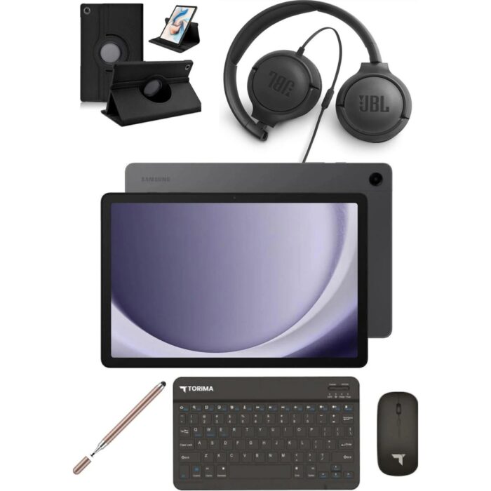 110001221986660.jpg Samsung Galaxy Tab A9 Plus 8 GB Ram 256 GB 11'' Tablet+Kılıf+Kalem+Klavye+Mouse+Kulaklık - Görsel 1