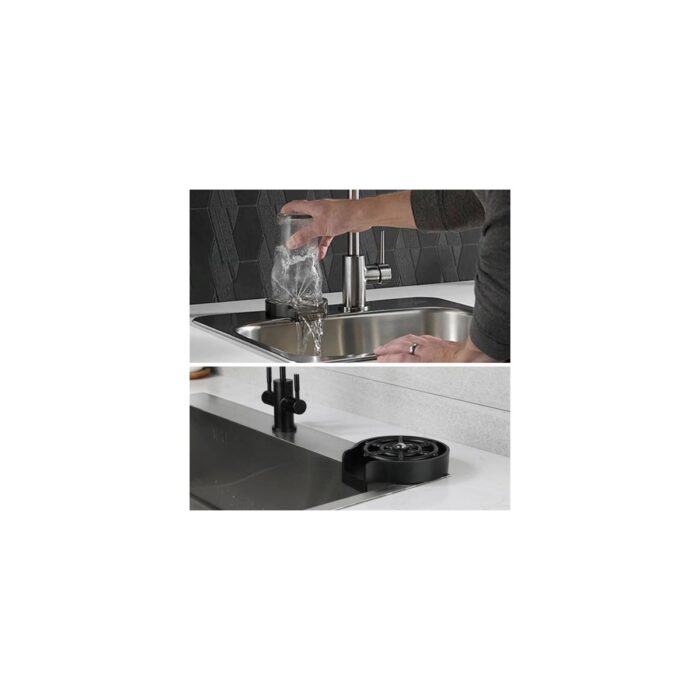 Kahsen Store Buffer® Yüksek Basınçlı Otomatik Bardak Yıkama Aparatı Mutfak Lavaboları Için Hızlı Kupa Durulayıcı - Görsel 3