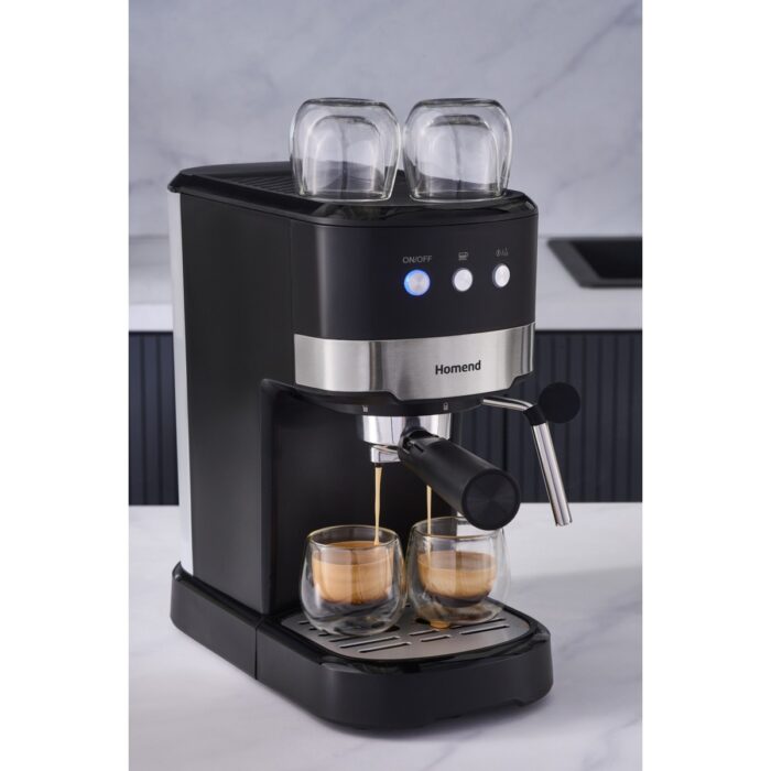 15 Bar Basınçlı Espresso Makinesi, Süt Köpürtücülü, 1100W, 1,2l - Görsel 3