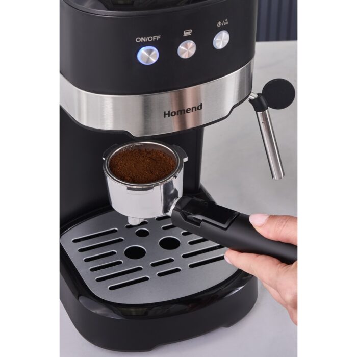 15 Bar Basınçlı Espresso Makinesi, Süt Köpürtücülü, 1100W, 1,2l - Görsel 4