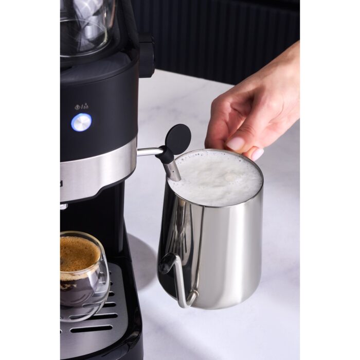 15 Bar Basınçlı Espresso Makinesi, Süt Köpürtücülü, 1100W, 1,2l - Görsel 5
