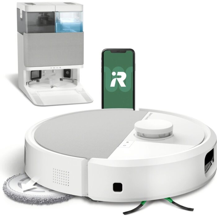 iRobot Roomba Plus 505 Combo Robot Süpürge ve Paspas + Autowash (Beyaz) - Görsel 1