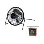 Go İthalat USB - Mini Fan Metal Kasa - AYAK=360 Derece Masa Üstü Vantilatör 4-Metal Pervane 13.5X11X15CM5V-2.5W (4989) - Görsel 2