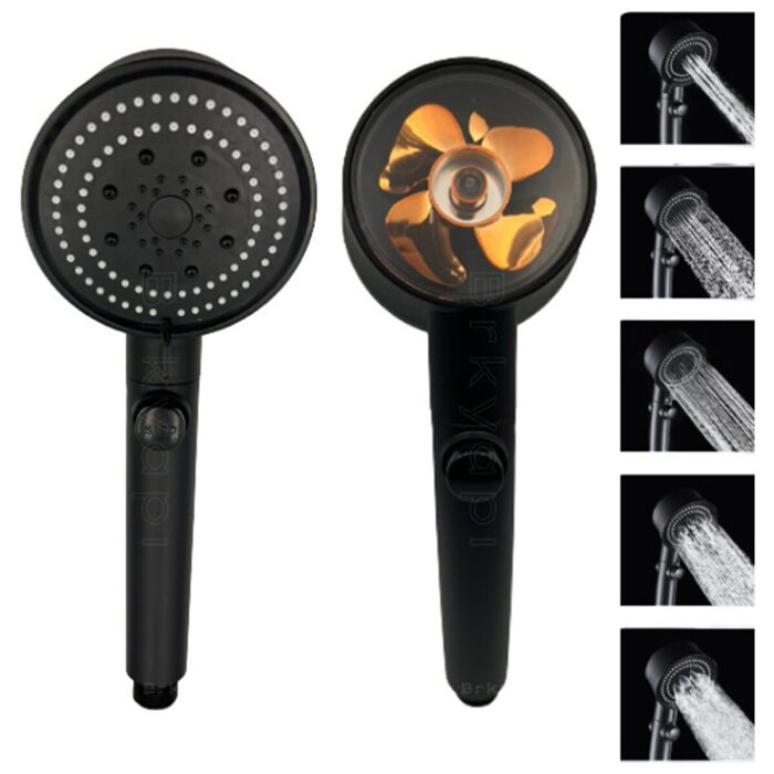 Go İthalat Duş Başlığı Pervaneli Serinletici Tasarım 5 Modlu (4989) - Görsel 5