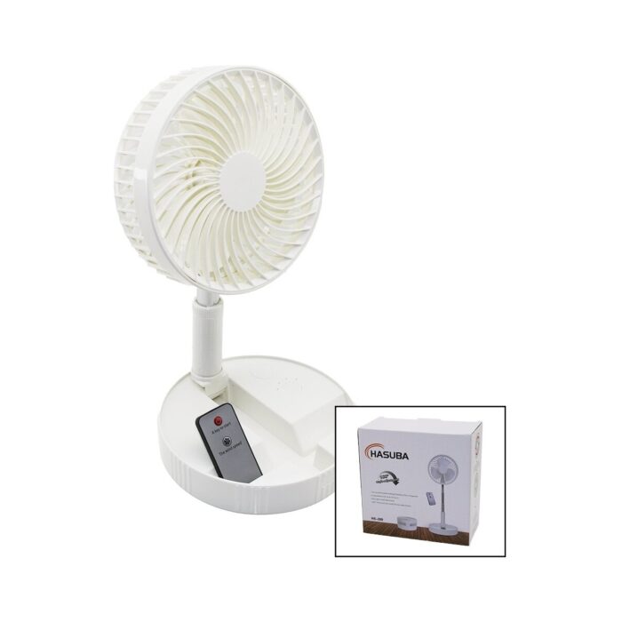Go İthalat Kumandalı Mini Fan M.üstü Vantilatör Katlanır Fan=19.7cm - Uzayan AYAK=35-102CM Telefonluklu USB Şarj (4989) - Görsel 1