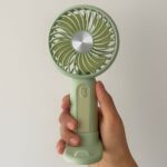 Go İthalat Masa Üstü Standlı USB ile Şarj Olabilen 3 Ayarlı Fan Modlu Çanta Tipi El Fanı (4989) - Görsel 4