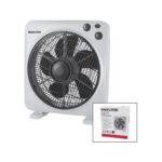 Go İthalat 12 Inç  Kutu Fan  Vantilatör  3 Kademe Hız   5 Plastik Kanat  40W   60DK.ZAMAN Ayarlı  MTR-F620 (4989) - Görsel 2