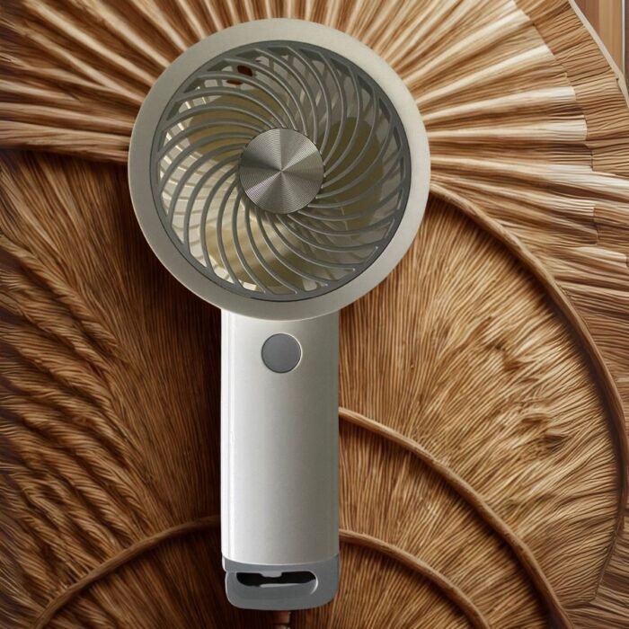 Go İthalat USB ile Şarj Olabilen 3 Ayarlı Fan Modlu Çanta Tipi El Fanı (4989) - Görsel 1