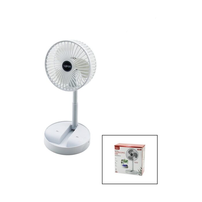 Go İthalat Masa Üstü Vantilatör USB Şarjlı Katlanır Fan=16.4cm - Uzayan AYAK=12.5-19CM 180 Derece Dönebilen Telefonluklu Bwfn-11 (4989) - Görsel 1