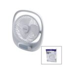 Go İthalat USB 7 Inç- 20CM Masa Üstü Fan Vantilatör Işıklı 5W 180 Derece 3 Kademe Hız - 3 Pervane STAND=24.8X30.5X8CM Aufn-01 (4989)