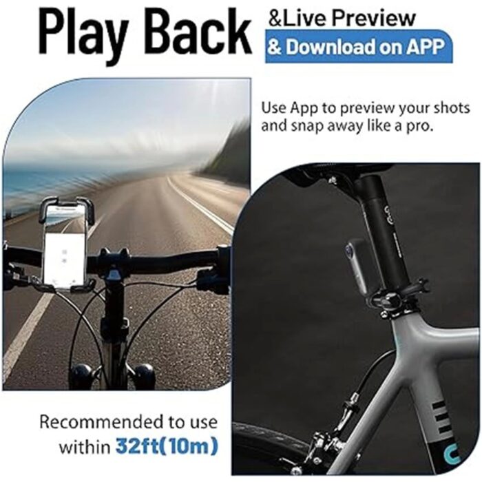 110001227679287.jpg Arenes Mini Wıfı Aksiyon Kamerası 1080P Taşınabilir Vücut Kamerası Giyilebilir Video Kaydedici Ipx7 Su Geçirmez - Lisinya - Görsel 1