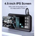 Arenes Ekranlı Çift Kameralı 5 mt Sert Kablo Endoskop Kamera 8 mm 4.3 Inc Hafıza Kart Destekli - Lisinya - Görsel 4