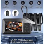 Arenes VTN-008 Ekranlı Çift Kameralı 10 mt Sert Kablo Yılan Endoskop Kamera 8 mm 4.3 Inc - Lisinya - Görsel 3