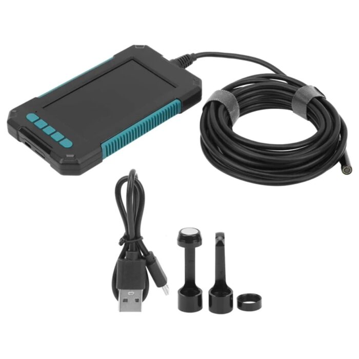 Arenes Ekranlı Çift Kameralı 10 mt Hafıza Kart Destekli Sert Kablo Yılan Endoskop Kamera 5.5 mm 4.3 Inc - Lisinya - Görsel 5