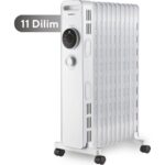 Kumtel 11 Dilim Beyaz Radyatör 2300W Sessiz Çalışma ve Kolay Taşınabilirlik Özellikli - Görsel 3