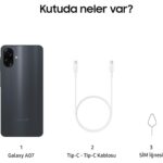 Samsung Galaxy A07 128 GB 4 GB Ram (Samsung Türkiye Garantili) Siyah - Görsel 3