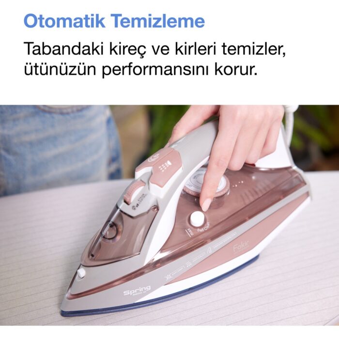 Fakir Spring Buharlı Ütü - Gülkurusu - 2600 Watt - Görsel 4