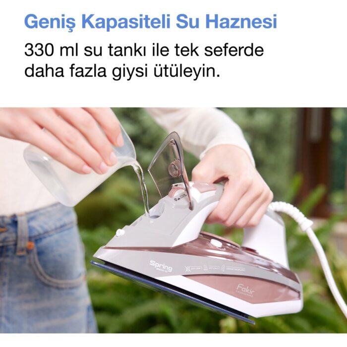 Fakir Spring Buharlı Ütü - Gülkurusu - 2600 Watt - Görsel 5