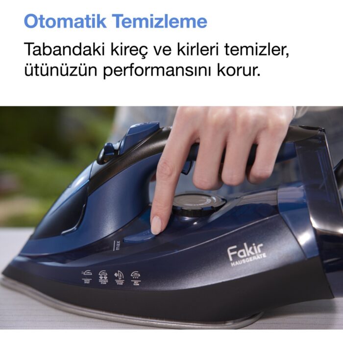 Fakir Flyjet Buharlı Ütü - Mavi - Siyah - Görsel 4