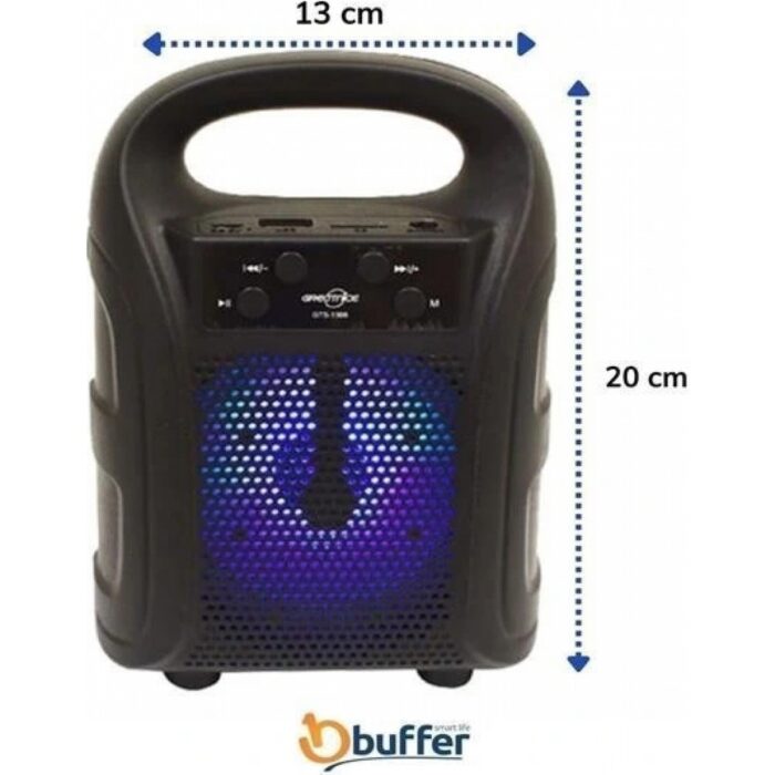 İlk El Grup Tutmalı Mini Hoparlör Işıklı Taşınabilir Bluetooth Wireless Radyolu Sd Kart ve USB Girişli Hoparlör - Görsel 4