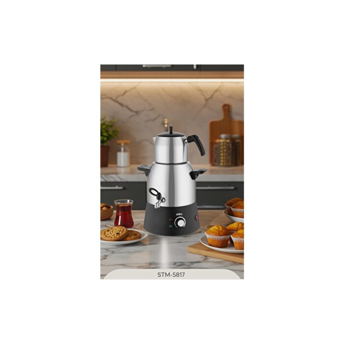 Sinbo STM-5817 Semaver Çay Makinesi - Gri / 1,7 lt - Görsel 4