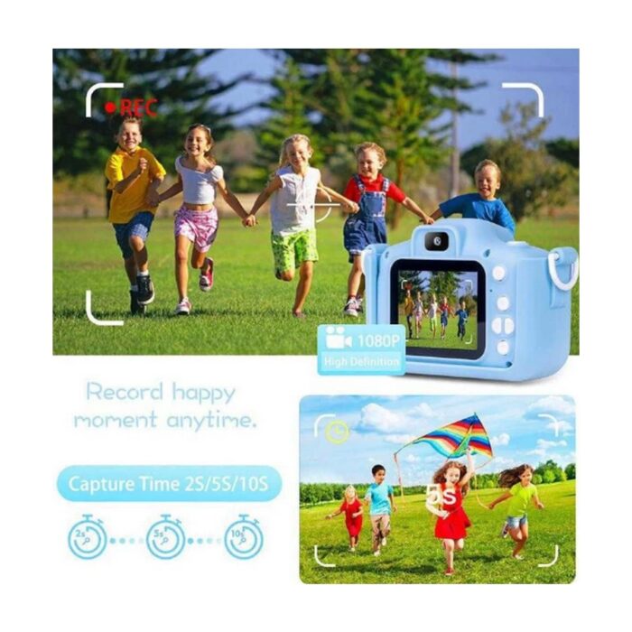 Çocuk Dijital Fotoğraf Makinası 20 Mp Video Kaydedici 2.0 Inç Çift Kameralı - Lisinya - Görsel 2