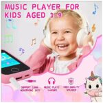 Çocuklar Için Eğitici Telefon Dokunmatik Ekran Çift Kameralı Fenerli Müzik Çalar Oyun Video Mor - Lisinya - Görsel 4