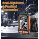 Monitörlü Çift Kameralı 10 mt Sert Kablo Yılan Endoskop Kamera 8 mm 4.3 Inc - Lisinya - Görsel 3