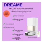 Dreame X40 Ultra Robot Süpürge Beyaz, 12.000PA Emiş Gücü