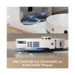 Dreame X40 Ultra Robot Süpürge Beyaz, 12.000PA Emiş Gücü - Görsel 3