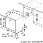 Siemens SN63HX62MT IQ500 Tam Ankastre Bulaşık Makinesi D Enerji Sınıfı 14 Kişilik 6 Programlı 3 Sepetli - Görsel 5