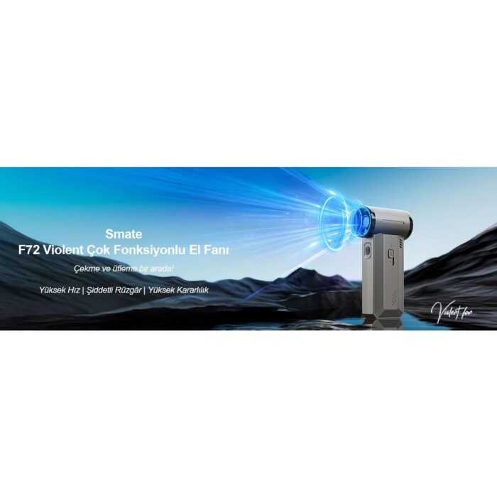 Smate F72 Violent Çok Fonksiyonlu El Fanı - Görsel 5