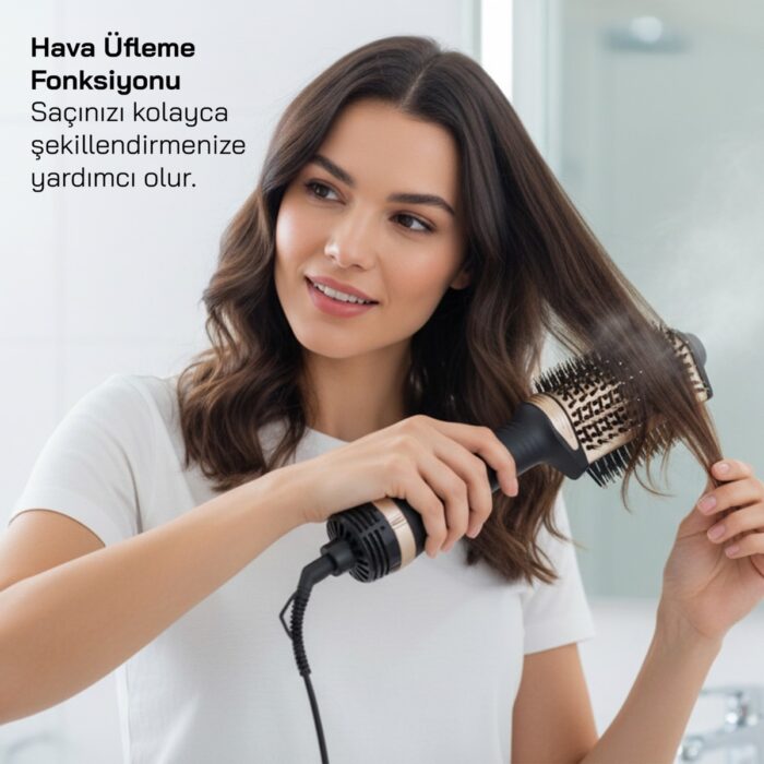 Sinbo SHD-1731 - 3 In 1 Saç Şekillendirici ve Hava Üflemeli Saç Düzleştirici Fön Tarağı - Görsel 3